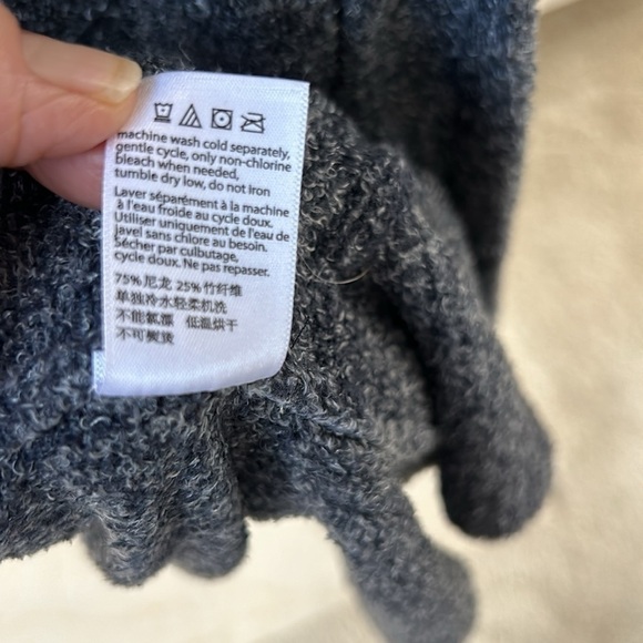 Barefoot Dreams CozyChic Lite Circle Open Front Cardigan Marled Blue XS Small - Picture 6 of 7